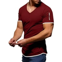 Outfmvch majice za muškarce Ljetna moda casual zaboga za ušivanje džepna majica Kratka rukava Košulja ženske vrhove