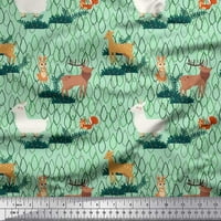 Pamučna tkanina U obliku patke, zeca, ovce i jelena, dječja zanatska tkanina širine dvorišta