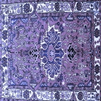 Tradicionalni pravokutni perzijski tepisi u plavoj boji za prostore tvrtke, 5' 7'
