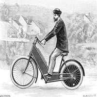 Motocikl, 1894. Drvorez, francuski, 1894. Ispis plakata od