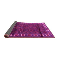 Tradicionalni perzijski tepisi za unutarnje prostore okruglog presjeka ružičaste boje, promjera 4 inča