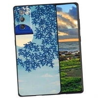 Blue-japanese-fine-arti-estetski slučaj telefona, deginirano za Samsung Galaxy Note 5g slučaj muškaraca, fleksibilni