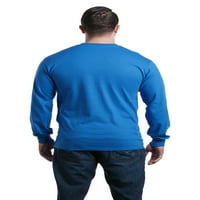 Muška majica dugih rukava od 94 do srednje kraljevsko plave boje
