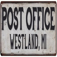 Vintage Poštanski znak Zapadni, Michigan 206180011395