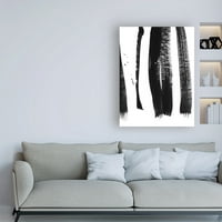 Prepoznatljiva likovna umjetnost crno na bijelom 3 na platnu Iris Lenhard