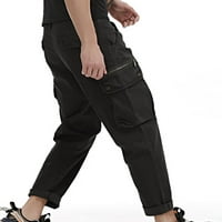 Muške hlače elastični struk povremeni traperice modni džep trend muški mikro elastični vitki muški traperice kombinezone