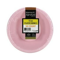 Hanna K, plastična zdjela, 15oz, ružičasta, 50ct