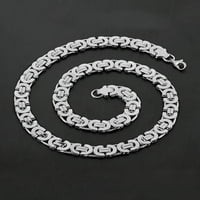 Ogrlica od nehrđajućeg čelika ravna bizantska lančana ogrlica - 22