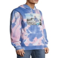 Boyz 'n Hood Men i Big Men's Ultra-mekani tiskani kravata Graphic Pulover Hoodie