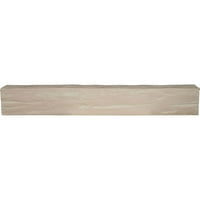 6 W 4 H 18'l 2-strana Riverwood Endurathane Fau Wood Strop Grep, bijelo pranje