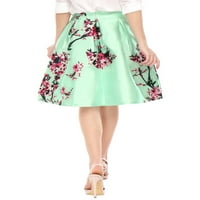 Jedinstveni prijedlozi cvjetna Ženska haljina s plisiranom midi suknjom visokog struka