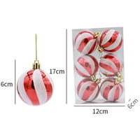 Aranžman za ukrašavanje obojenim božićnim kuglicama ukrasi za božićno drvce