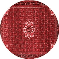 Ahgly Company zatvoreni okrugli medaljon crveni tradicionalni prostirke, 3 'krug