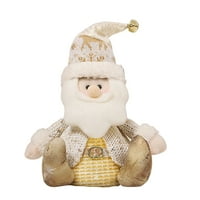 Dekoracija osvijetljena božićna svjetleća lutka Djeda Mraza preslatki skandinavski Gnom svečani ukras za odmor