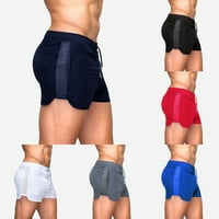 Muške mrežaste kratke hlače za fitness, brzo sušeće sportske kratke hlače za sprint u tamno sivoj boji