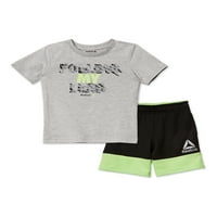 Reebok Baby and Toddler Boy Active Grafička majica i kratki set odjeće, 2-komad, veličine 12m-5T