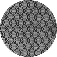 Moderni tepisi za sobe okruglog presjeka u apstraktnoj sivoj boji, promjera 6 inča