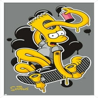 Simpsons - BART Warped plakat klizača, 22.375 34
