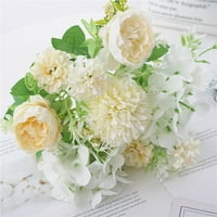 HHei_K Lijepe umjetne svile umjetno cvijeće buket za Vjenčanje na Valentinovo Svadbena dekoracija