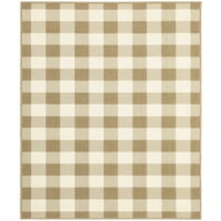 Avalon Home Mackinaw Gingham Provjerite zatvoreni vanjski prostor prostirka