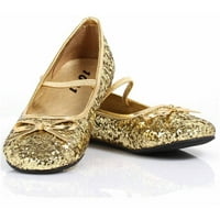 Pjenušave zlatne balerinke cipele za žene, dodatak za kostim za Noć vještica za odrasle