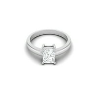 0. karat moissanit dijamant e boja vs jasnoća sjajna rezana srebrna pasijansa žena vjenčani prsten