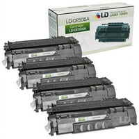 © 4PK Kompatibilna zamjena za HP CE505A 05A Crni toner uložak za upotrebu u LaserJet P2035, P2035N, P2055D, P2055DN
