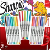 Sharpie Ultra Fine Point Trajni marker Promo 21 PKG-Osoba, standardne neon