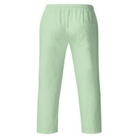 Voguele muške dno hlače od čvrstih boja za crtanje hlača Home Loungewear casual Green xl