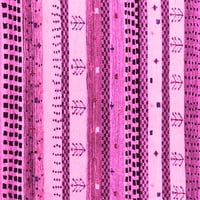 Ahgly Company zatvoreni pravokutnik Sažetak ružičastih prostirki za suvremene površine, 5 '7'