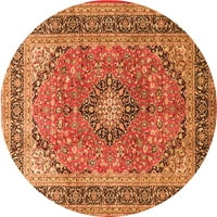 Tradicionalni tepisi u perzijskoj narančastoj boji, kvadratni 8 stopa