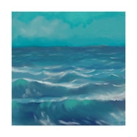 Zaštitni znak likovne umjetnosti 'Ocean Waves I' Canvas Art by Rick Novak