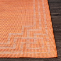 Umjetnički tkalci Celandine Bright Orange 2'6 4 'Tradicionalni granični pravokutnik prostirka prostirka