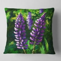 Jedinstveni cvjetovi lupine - jastuk cvjetnog bacanja - 16x16