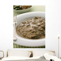 Naljepnica-decal za zidno slikarstvo Steak Diane, Vinyl grafika Wallmonkeys Peel & Stick (u H u W