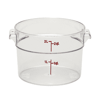 Prozirni okrugli spremnik za skladištenje hrane od 2 inča