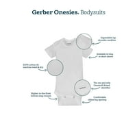 Gerber Onesies Bodysuit, Active Pant i CAP Outfit set, 3-komad