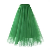 Ženske suknje od tula 50 -ih Vintage Petticoat naplaćena mreža slojevite tutu suknje elegantna elastična struka