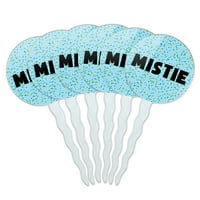 Mistie Cupcake bira vrhove - Set of - Blue Speckles