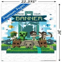 Minecraft: legende-Podignite svoj poster na zid, 22.375 34
