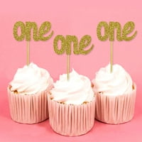 Darling Suvenir, jedan prvi rođendan Cupcake Toppers, desertni ukrasi od 20