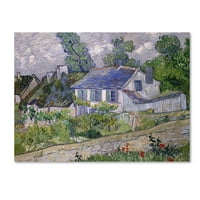 Zaštitni znak likovne umjetnosti 'Kuće na Auvers' platno umjetnost Van Gogha
