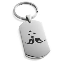 Privjesak za ključeve s oznakom u obliku srca ugraviran u srce privjesak za ključeve s oznakom za pse