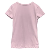 Slatka točkica za skakanje u mahuni s ilustracijom crtića za djevojčice, ružičasta majica s grafičkim dizajnom