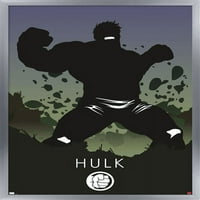 Herojska silueta mumbo-Hulk zidni Poster, 14.725 22.375