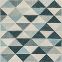 Dobro tkani mistični Alvin Moderno geometrijsko plavo 7'10 10 10