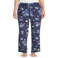 Disney ženske šavove plišane hlače za spavanje, veličine xs-3xl