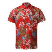 Havajska košulja za muškarce, ljetna košulja s tropskim printom, modne košulje kratkih rukava, majica za kuglanje