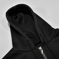 KPOPLK DUBE ZA žene casual zip up modni ženski patentni zatvarač V-izreza pulover vrhovi dugih rukava s dugim