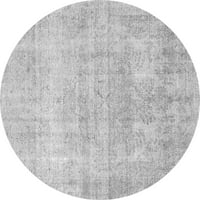 Tradicionalni perzijski tepisi za sobe okruglog oblika u sivoj boji, promjera 5 inča